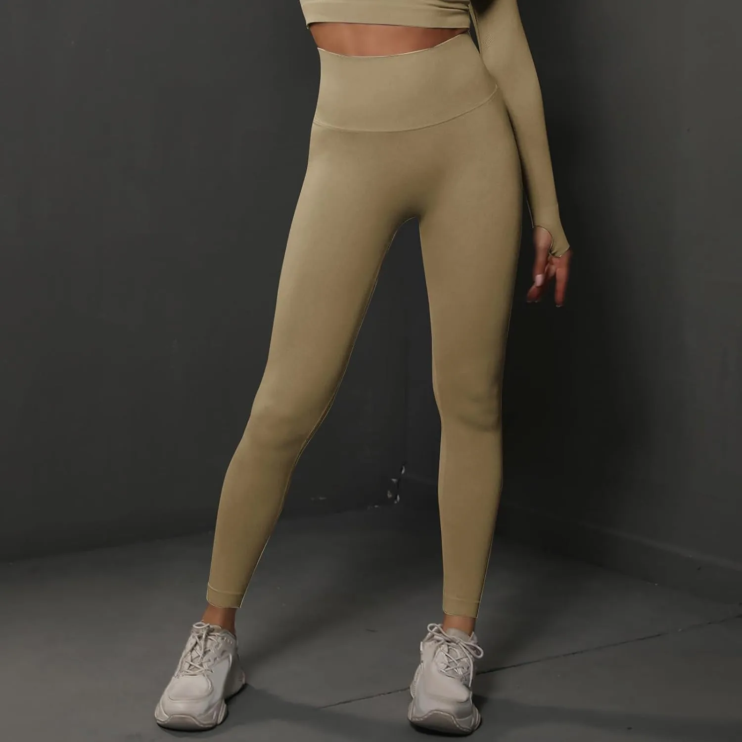 Women's Compression Workout Lounge Pants High Waisted Yoga Leggings Scrunch Butt Stretchy Tights Skinny Athletic Trousers