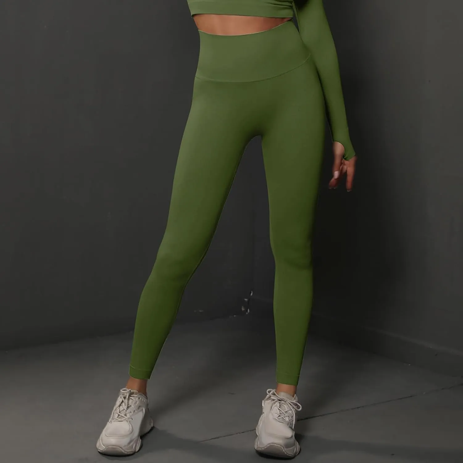 Women's Compression Workout Lounge Pants High Waisted Yoga Leggings Scrunch Butt Stretchy Tights Skinny Athletic Trousers