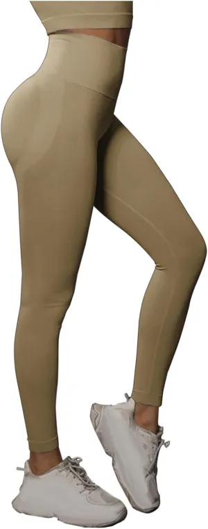 Women's Compression Workout Lounge Pants High Waisted Yoga Leggings Scrunch Butt Stretchy Tights Skinny Athletic Trousers