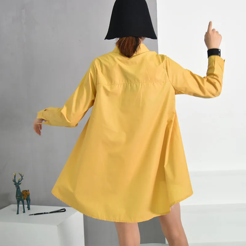 Women's Cotton Long-Sleeve Loose Shirt