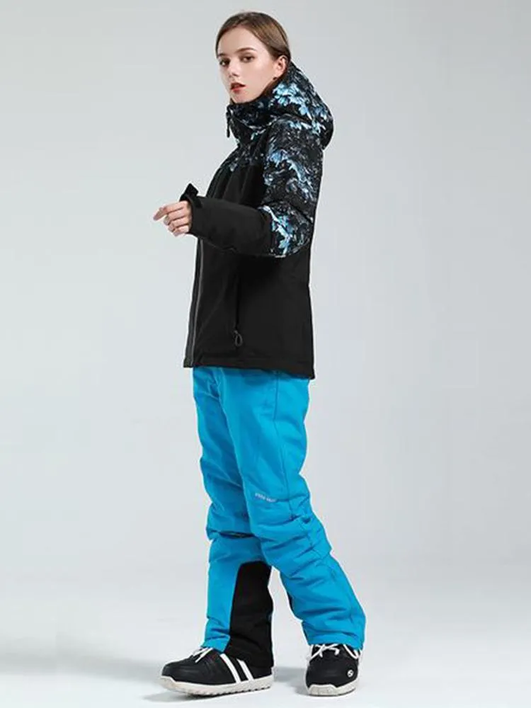 Women's Gsou Snow Back To Mountain Downhill Winter Snow Suit
