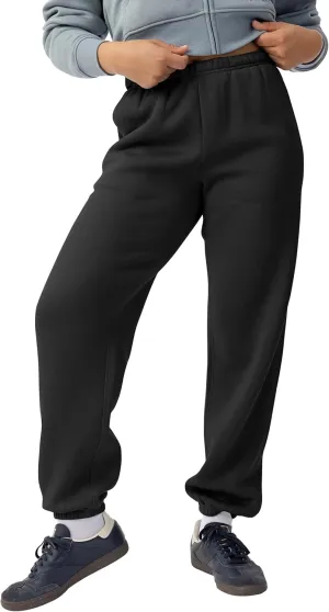 Womens Heavyweight Sweatpants with Pocket Comfort Fit Lounge Relaxed Gym Fleece Jogger Pants S-5XL
