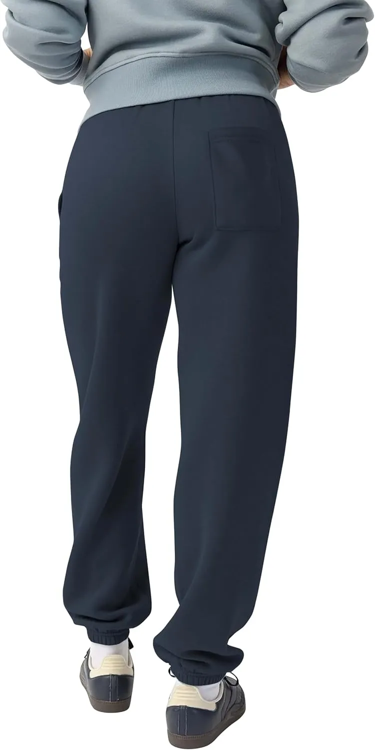 Womens Heavyweight Sweatpants with Pocket Comfort Fit Lounge Relaxed Gym Fleece Jogger Pants S-5XL