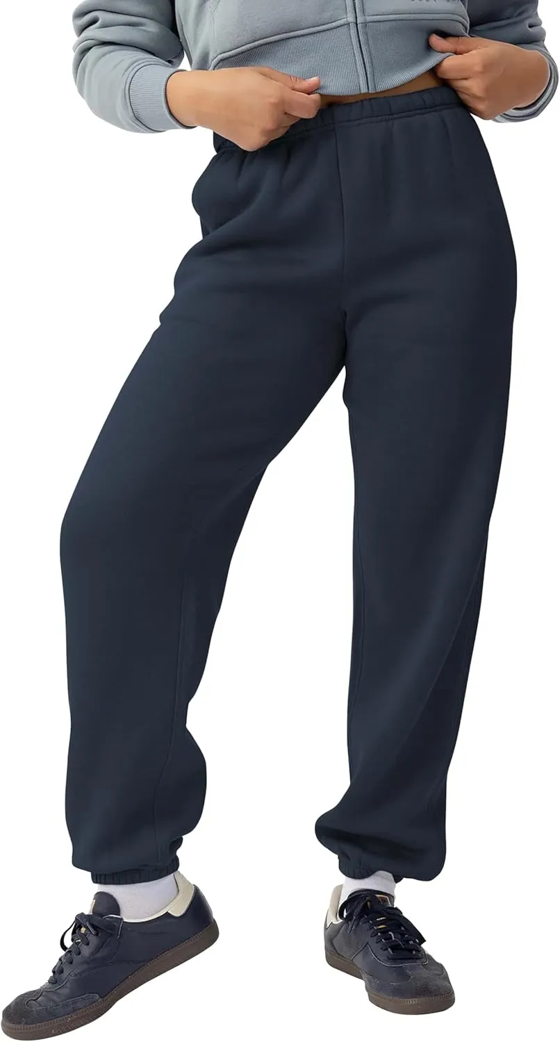 Womens Heavyweight Sweatpants with Pocket Comfort Fit Lounge Relaxed Gym Fleece Jogger Pants S-5XL