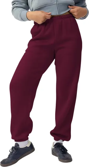 Womens Heavyweight Sweatpants with Pocket Comfort Fit Lounge Relaxed Gym Fleece Jogger Pants S-5XL