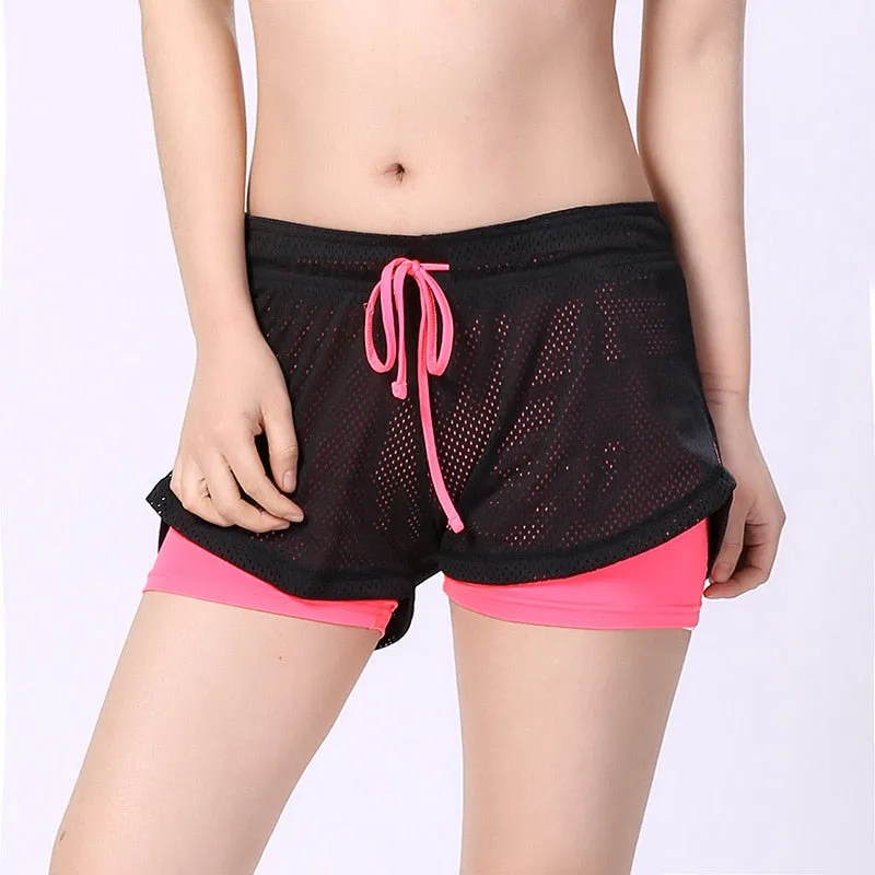Women's Mesh 2-in-1 Running Shorts (8 colors)