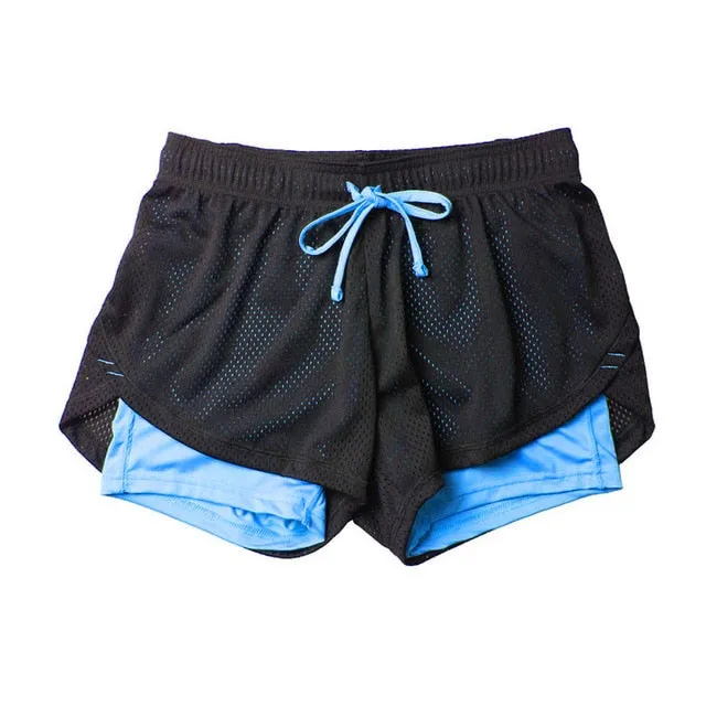 Women's Mesh 2-in-1 Running Shorts (8 colors)