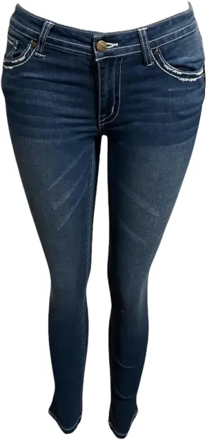 Women's Mid Rise Skinny Jeans, Comfort Fit, Denim