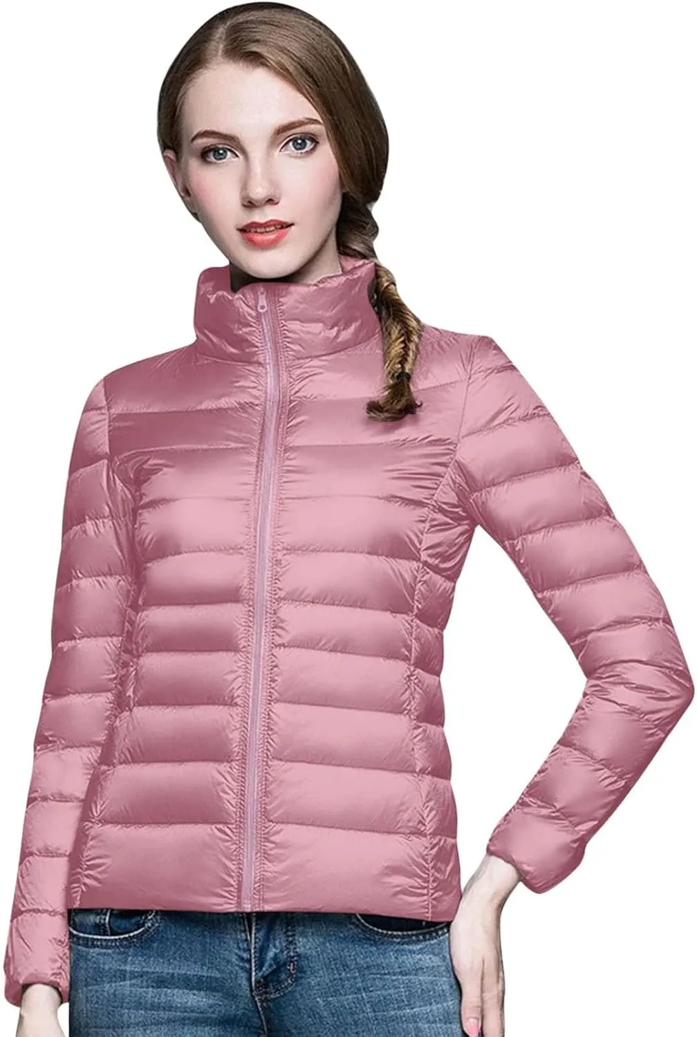 Women's Packable Puffer Jacket Long Sleeve Lightweight Quilted Coat Packable Puffer Jacket Lightweight Quilted Puffer Jacket