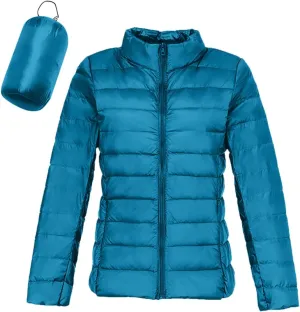 Women's Packable Puffer Jacket Long Sleeve Lightweight Quilted Coat Packable Puffer Jacket Lightweight Quilted Puffer Jacket