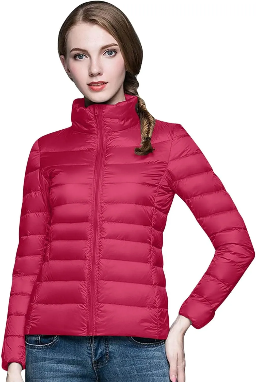 Women's Packable Puffer Jacket Long Sleeve Lightweight Quilted Coat Packable Puffer Jacket Lightweight Quilted Puffer Jacket