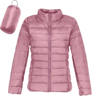 Women's Packable Puffer Jacket Long Sleeve Lightweight Quilted Coat Packable Puffer Jacket Lightweight Quilted Puffer Jacket