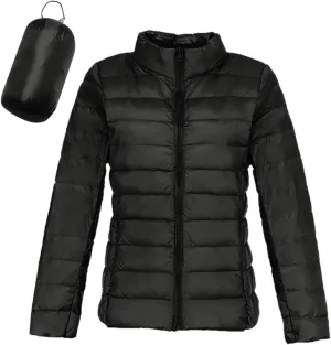 Women's Packable Puffer Jacket Long Sleeve Lightweight Quilted Coat Packable Puffer Jacket Lightweight Quilted Puffer Jacket