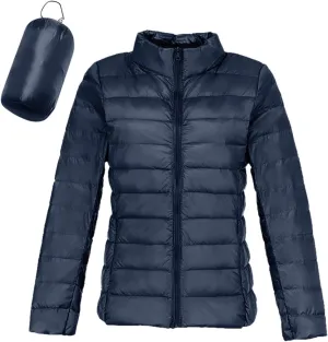 Women's Packable Puffer Jacket Long Sleeve Lightweight Quilted Coat Packable Puffer Jacket Lightweight Quilted Puffer Jacket
