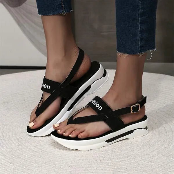 Women's Platform Wedge Toe-Ring Sandals 20115442C