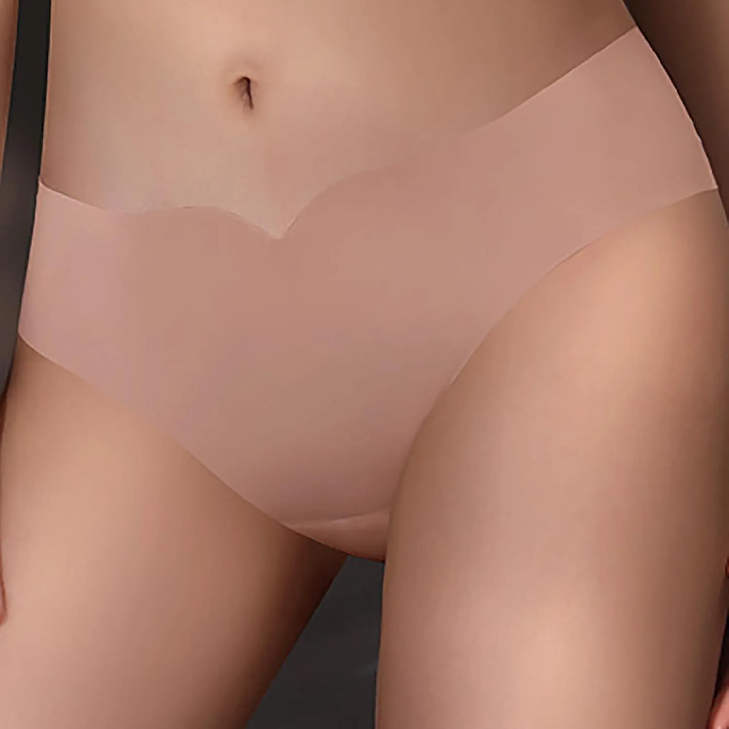 Womens Seamless Silky Panties Soft Elastic Breathable Comfy Ice Silk Underpants Invisible Hipster Stretchy Briefs