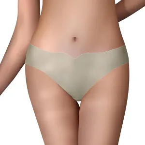 Womens Seamless Silky Panties Soft Elastic Breathable Comfy Ice Silk Underpants Invisible Hipster Stretchy Briefs
