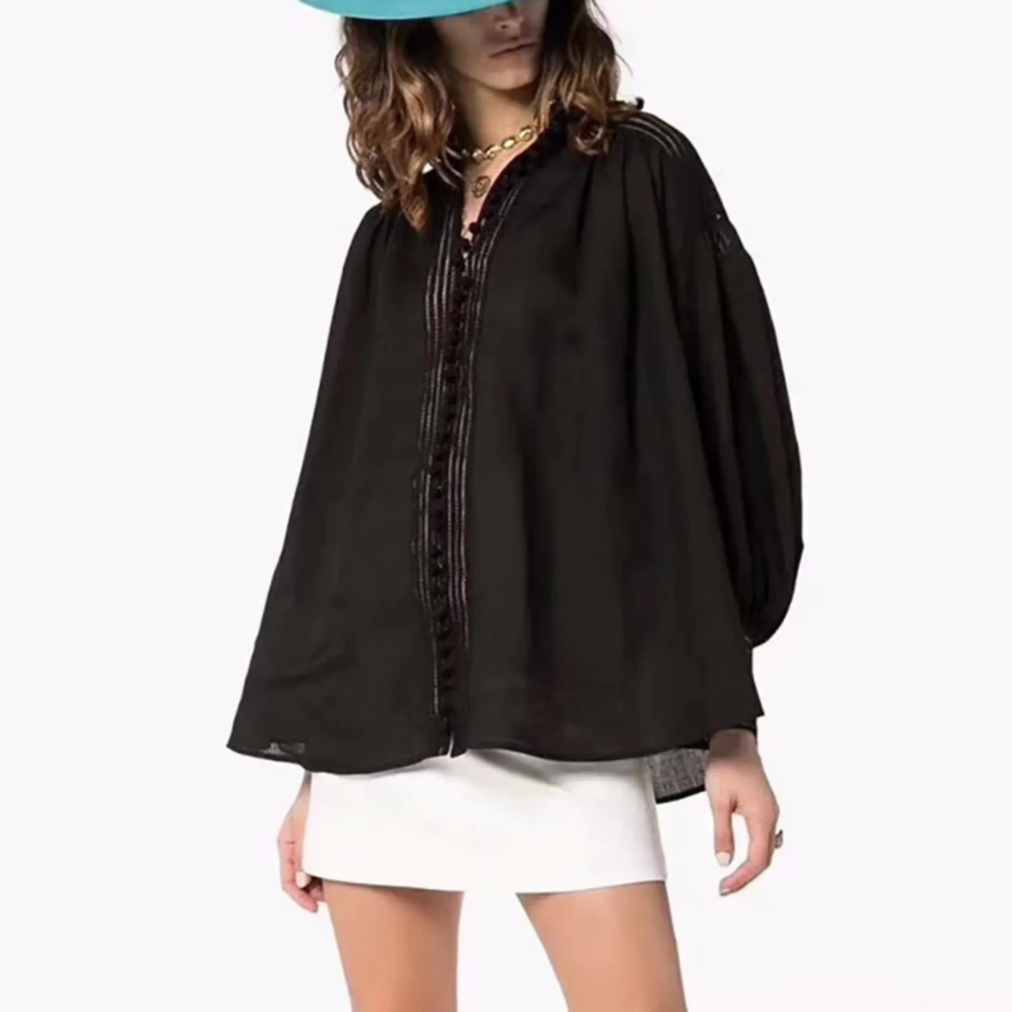 Women's Spring Casual Patchwork Long-Sleeved Shirt