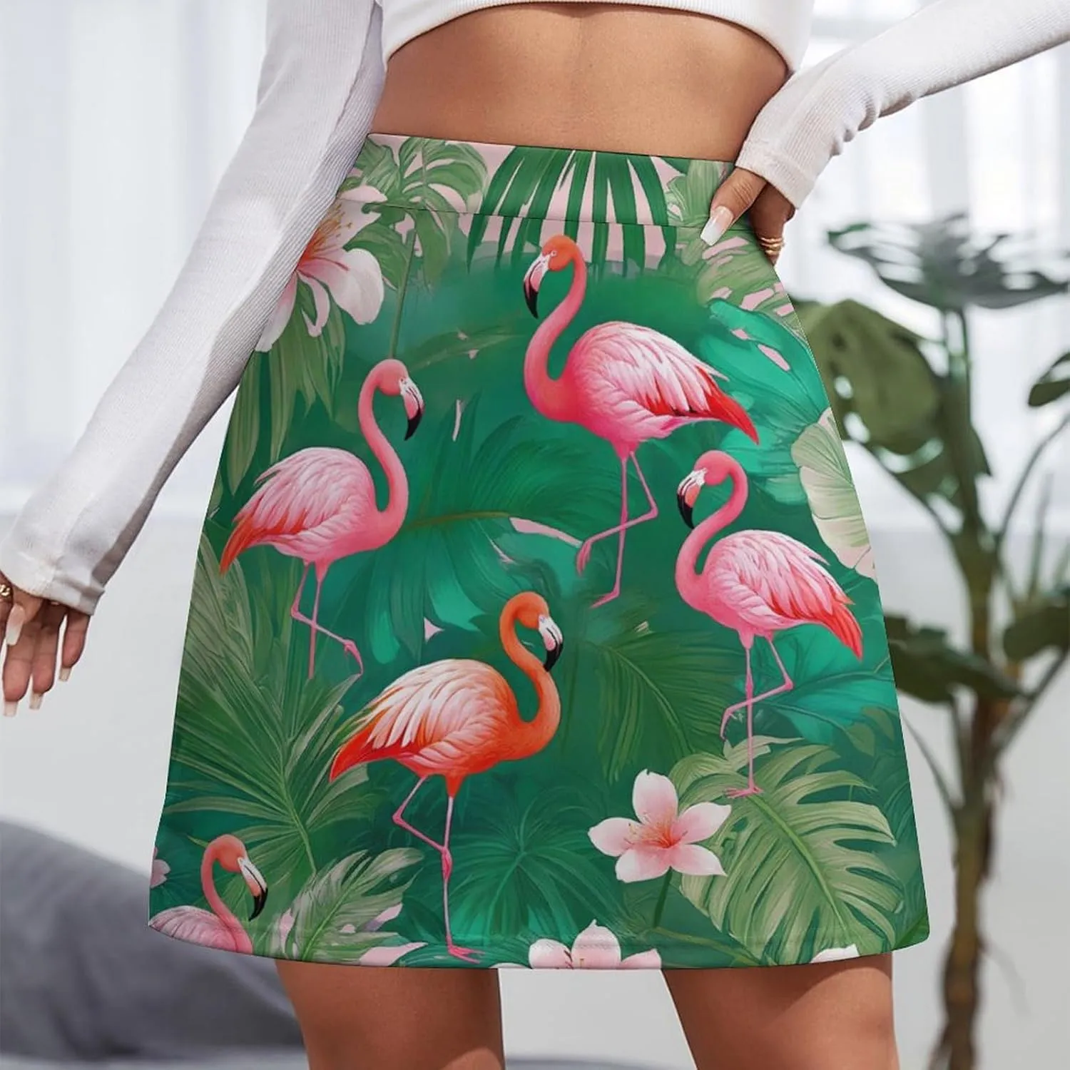 Women's Stretchy High Waisted Pencil Bodycon Tennis Short Skirt