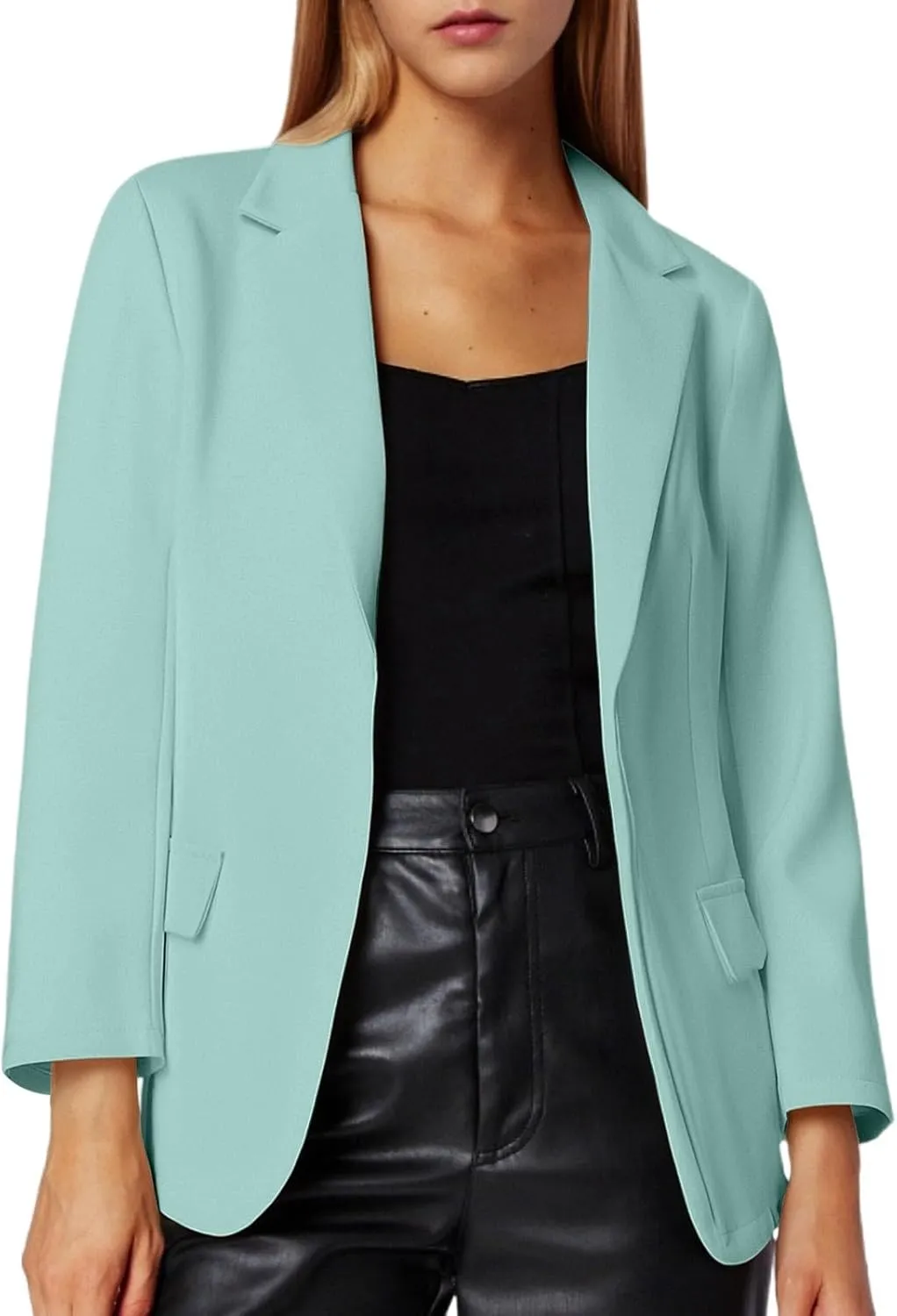 Women's Summer Blazer Lapel Sleeveless Pocket Dressy Casual Business Convenient Comfort Fit Fashion Suit Jackets