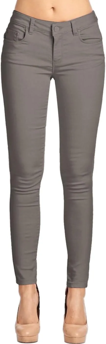 Women's Super Stretch Flexible Fit 5 Pocket Mid Rise Bermuda Pants
