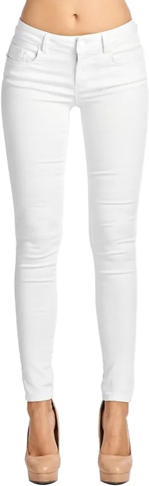 Women's Super Stretch Flexible Fit 5 Pocket Mid Rise Bermuda Pants