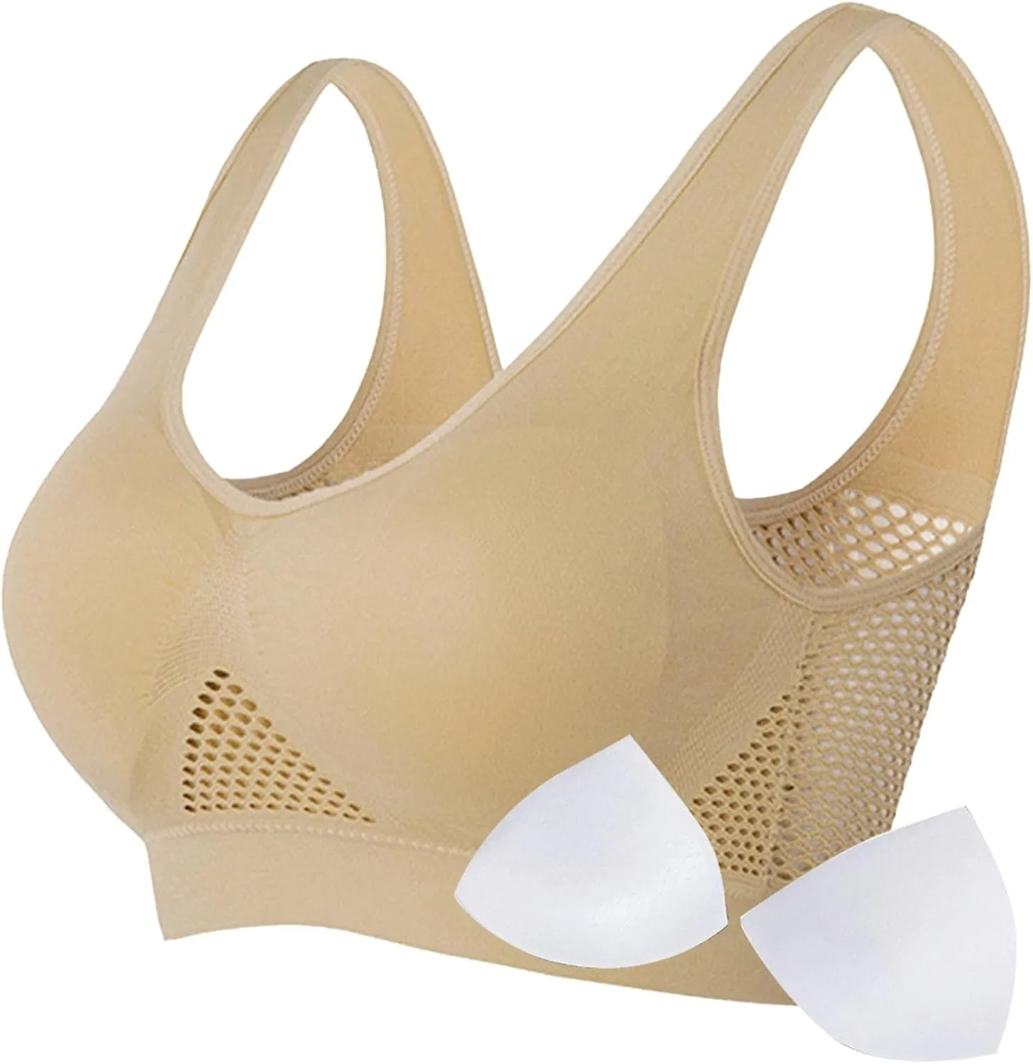 Womens Underwear and Bras No Underwire Wireless Bra Daisy Bras Lined T Shirt Bra Lace Gym Sports Bras Older Women