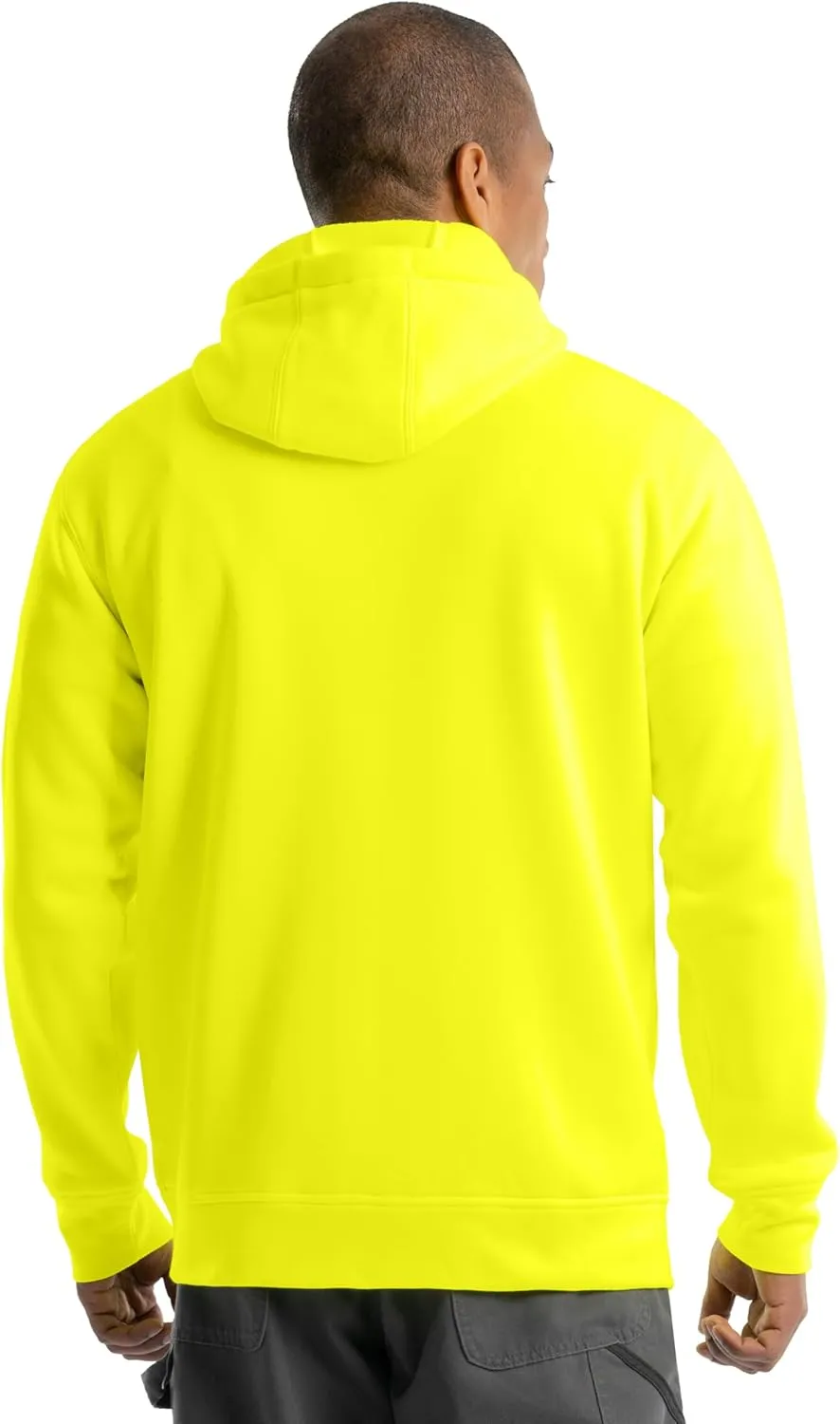 Wrangler Men's Durable Performance Fleece Hi-viz Full Zip Hoodie