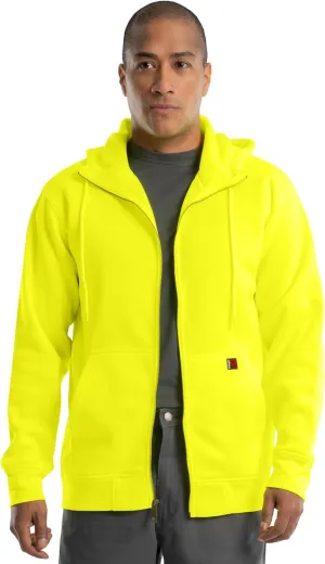 Wrangler Men's Durable Performance Fleece Hi-viz Full Zip Hoodie