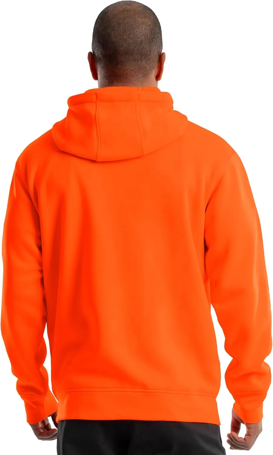 Wrangler Men's Durable Performance Fleece Hi-viz Full Zip Hoodie