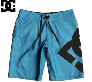Youth Boys DC Lanai Blue Swim Boardshorts : Sizes 8 to 16