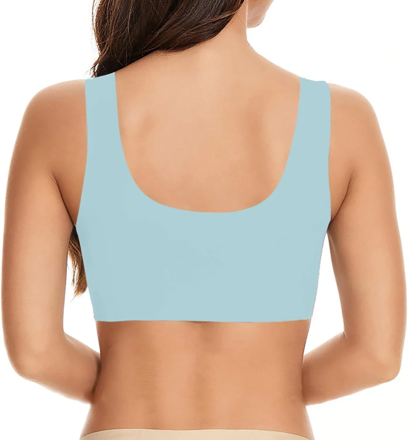 Zenchic Bras for Seniors Women Posture Correcting Plus Size Full Coverage Lace Bras Breathable Smooth Seamless Soft Bralettes