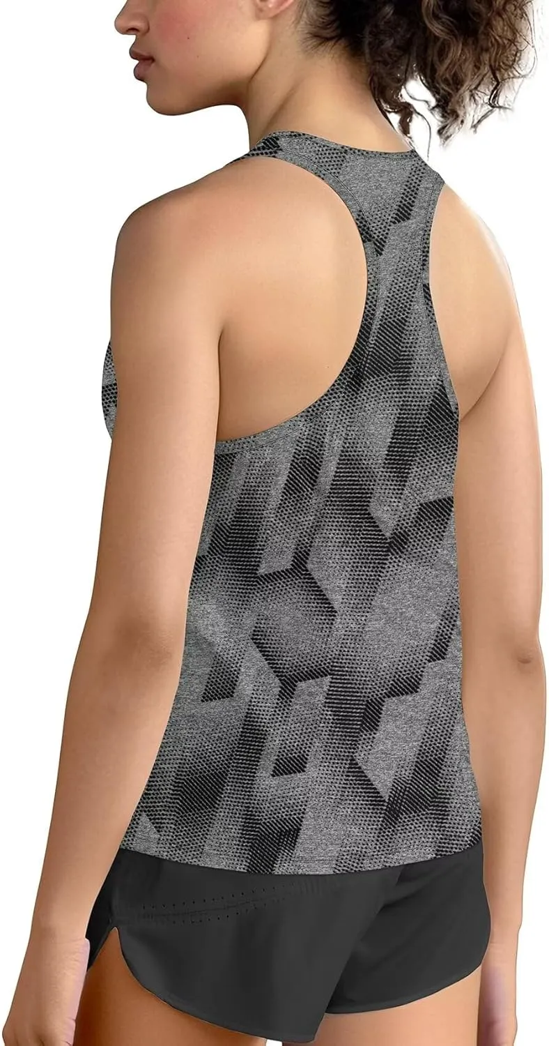 Zengjo Running Tanks for Women Moisture Wicking Athletic Workout Gym Tops Racerback