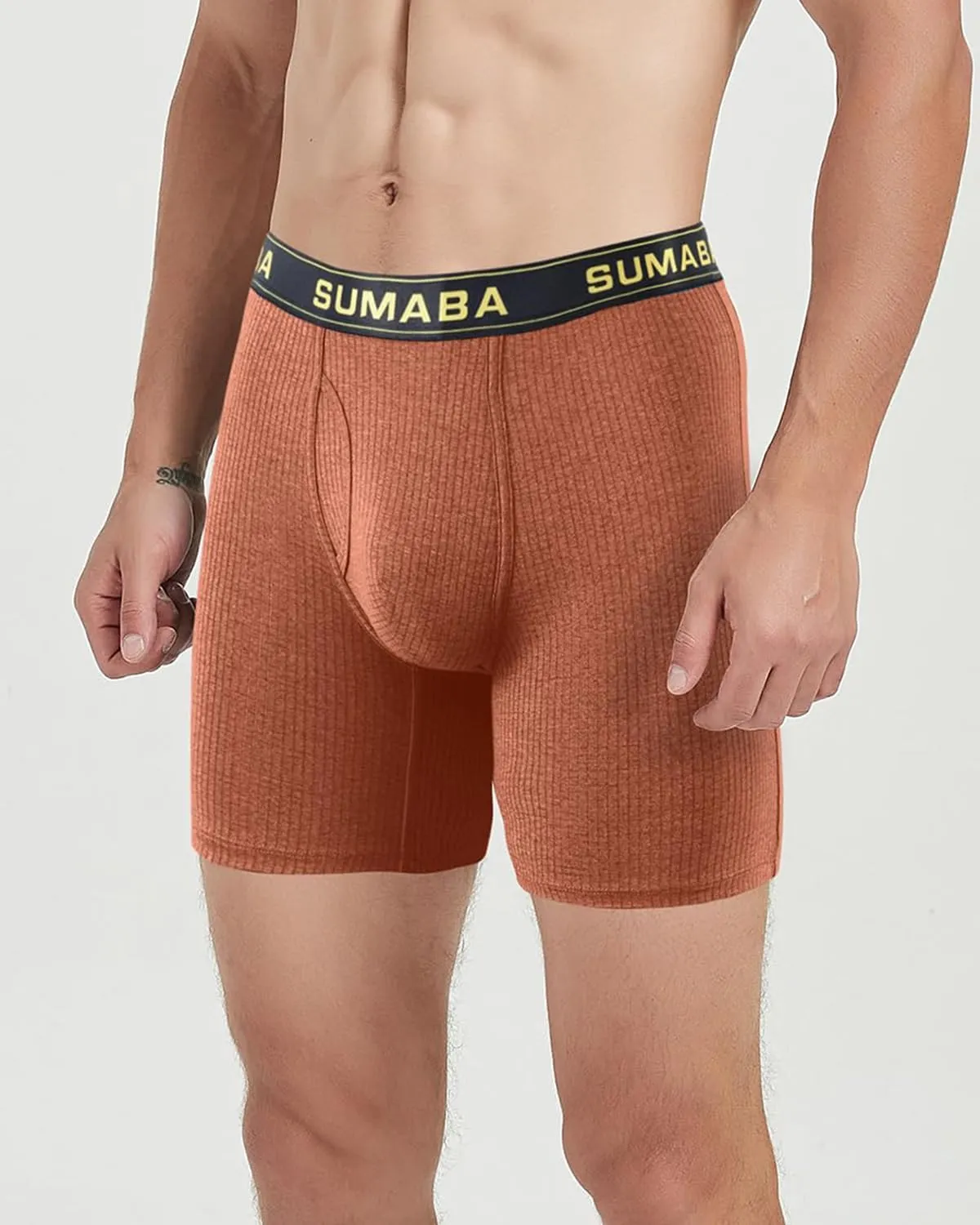 ZONBAILON Mens Underwear Boxer Briefs Moisture-Wicking Breathable Bamboo Viscose Boxer Pouch
