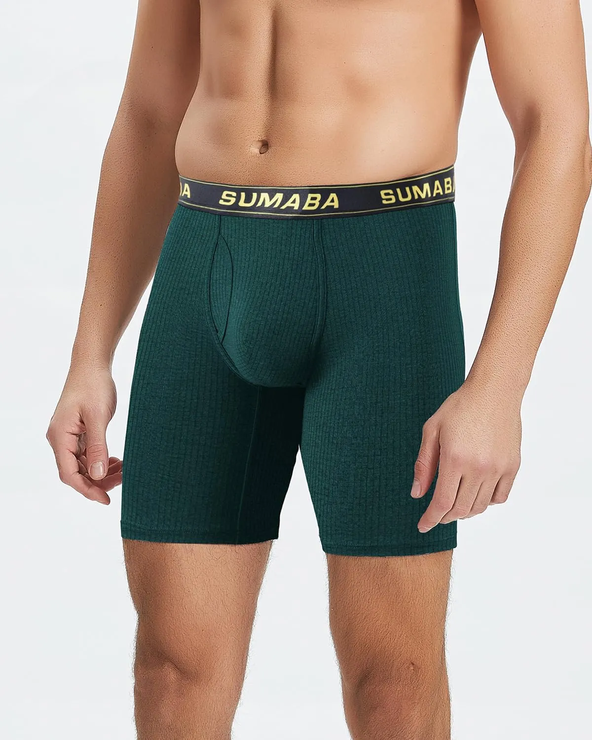 ZONBAILON Mens Underwear Boxer Briefs Moisture-Wicking Breathable Bamboo Viscose Boxer Pouch
