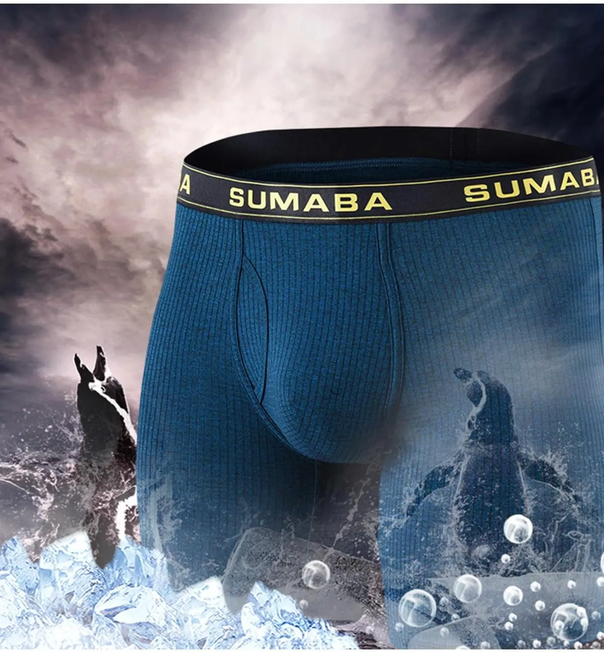 ZONBAILON Mens Underwear Boxer Briefs Moisture-Wicking Breathable Bamboo Viscose Boxer Pouch